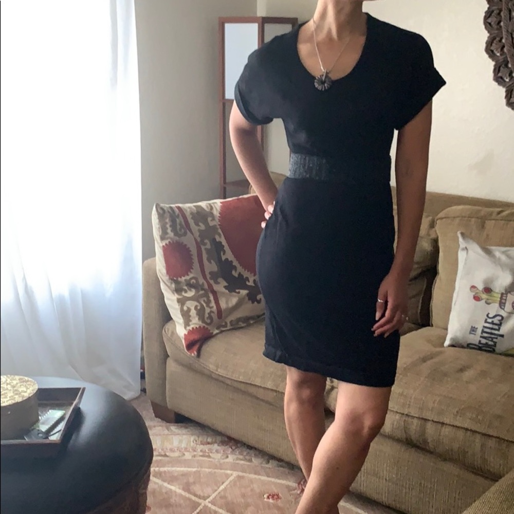 CK Black Scoop Mini dress Sz Small